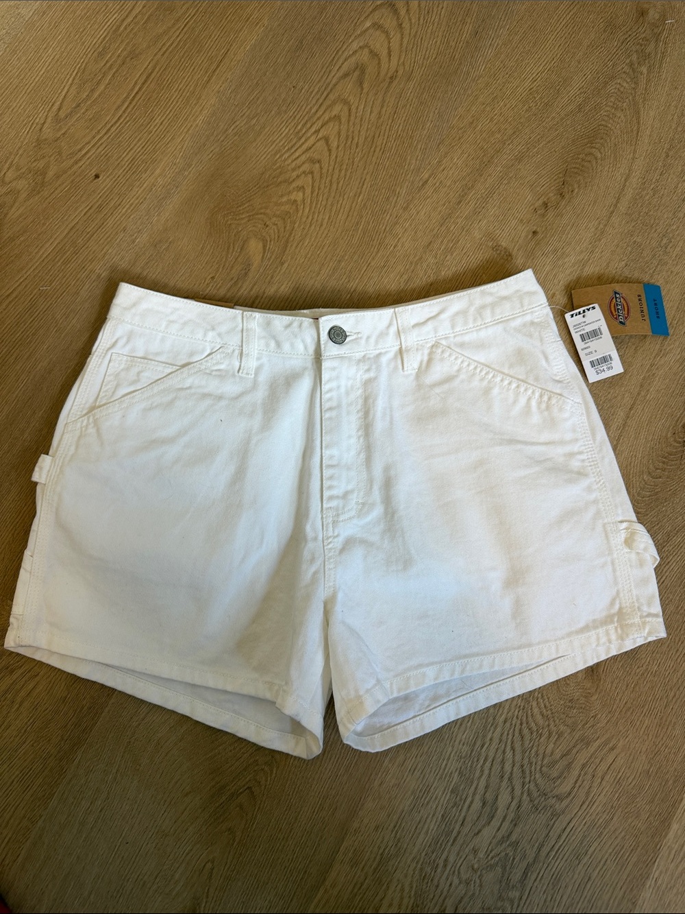 Dickies White Women's Carpenter Shorts